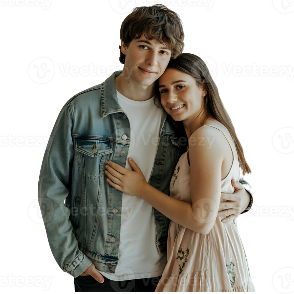Attractive Couple in Stylish Outfits Perfect Image for Social Media, Blogs Ads png