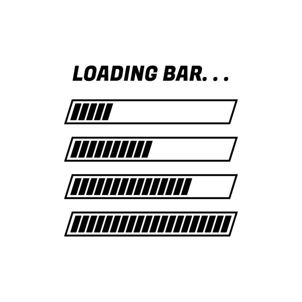 Loading bar illustration vector