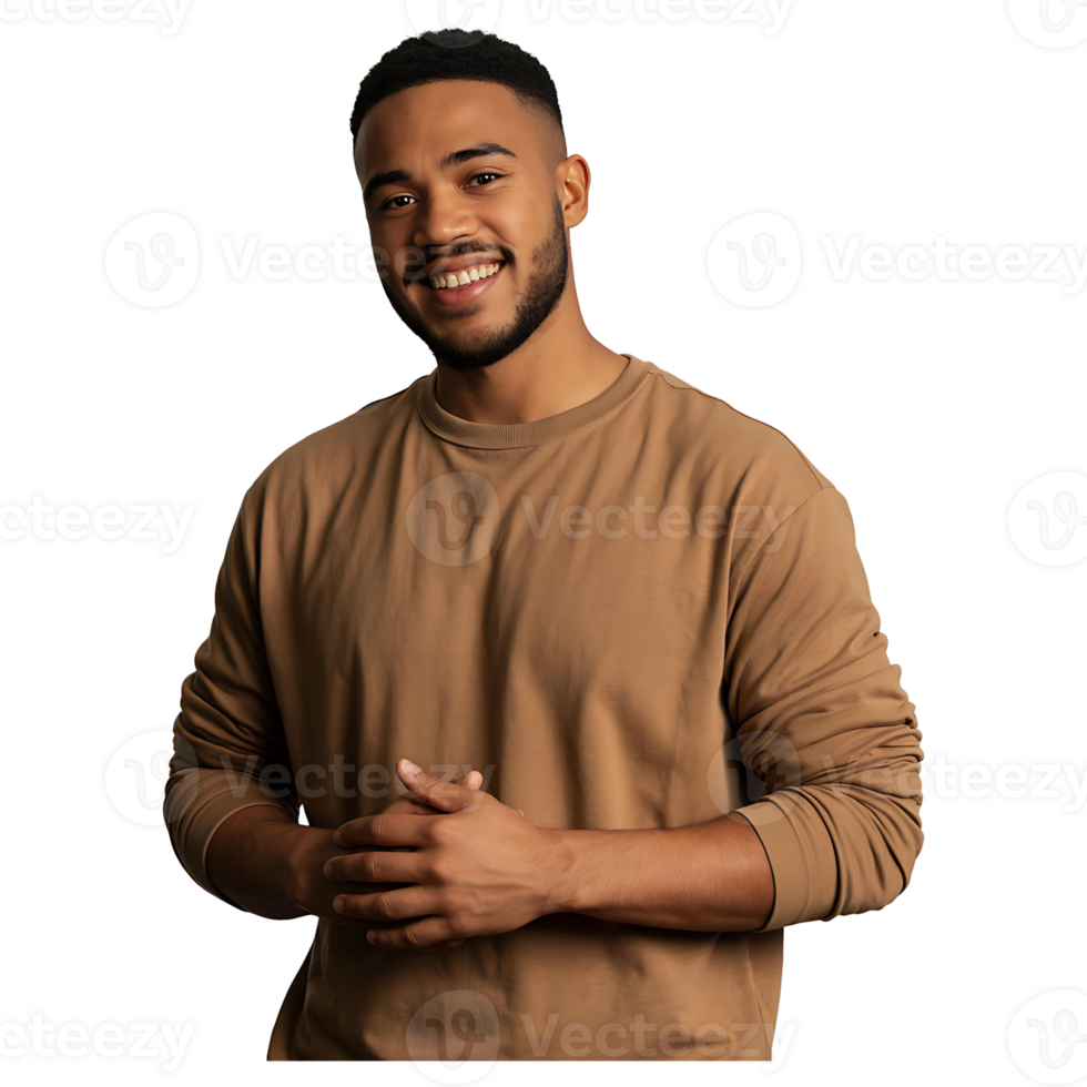 Happy Handsome Man Standing with Confidence Portrait Image png