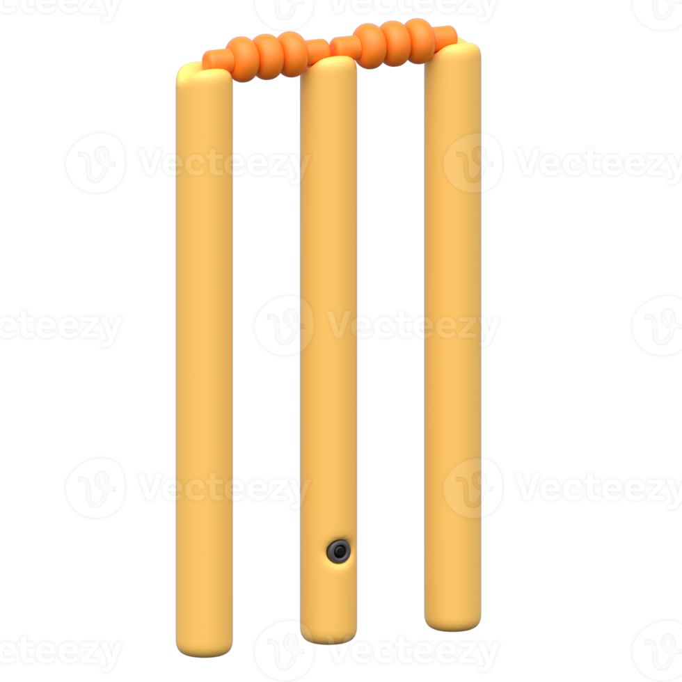 3D Cricket Wicket Icon png
