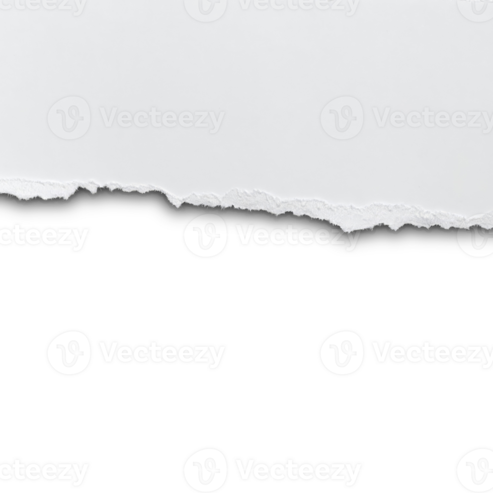 Abstract view of a torn paper margin png