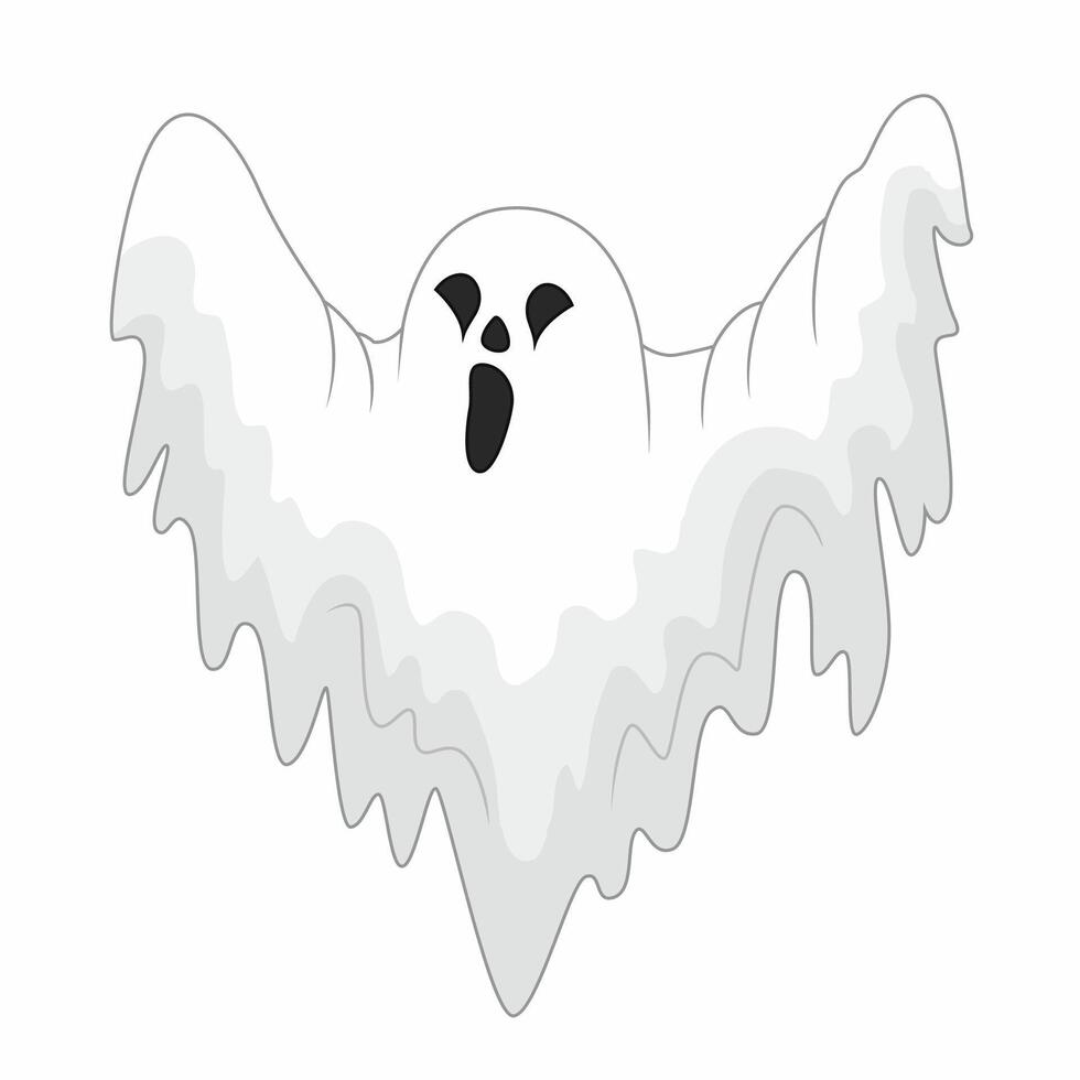 Cartoon ghost illustration for Halloween vector