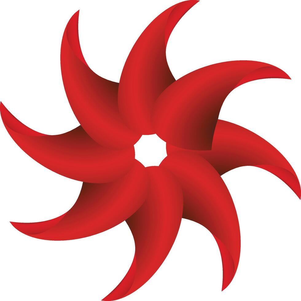 Bold Red Starburst Design vector