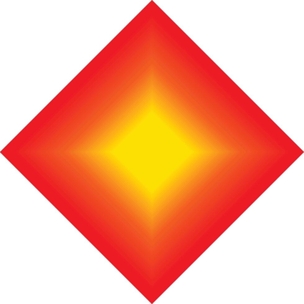 Abstract Red Orange Yellow Diamond Gradient vector