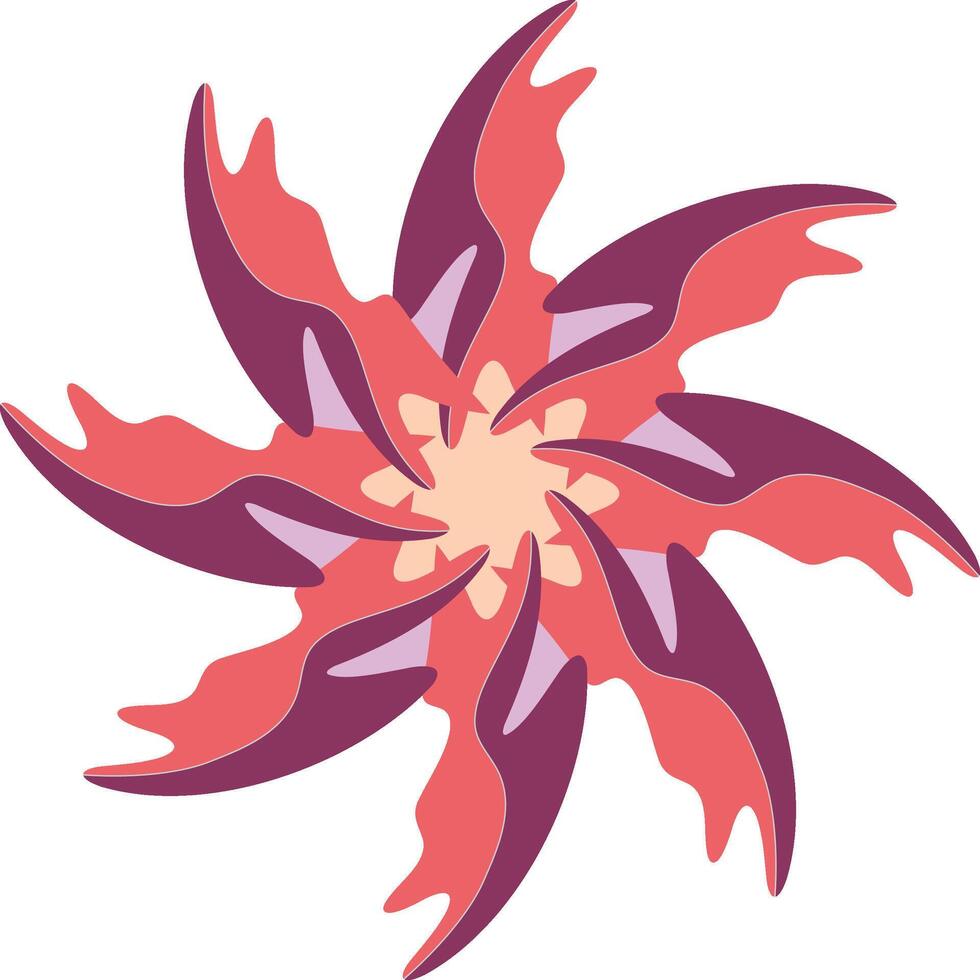 Abstract Pink Purple Swirl Graphic vector