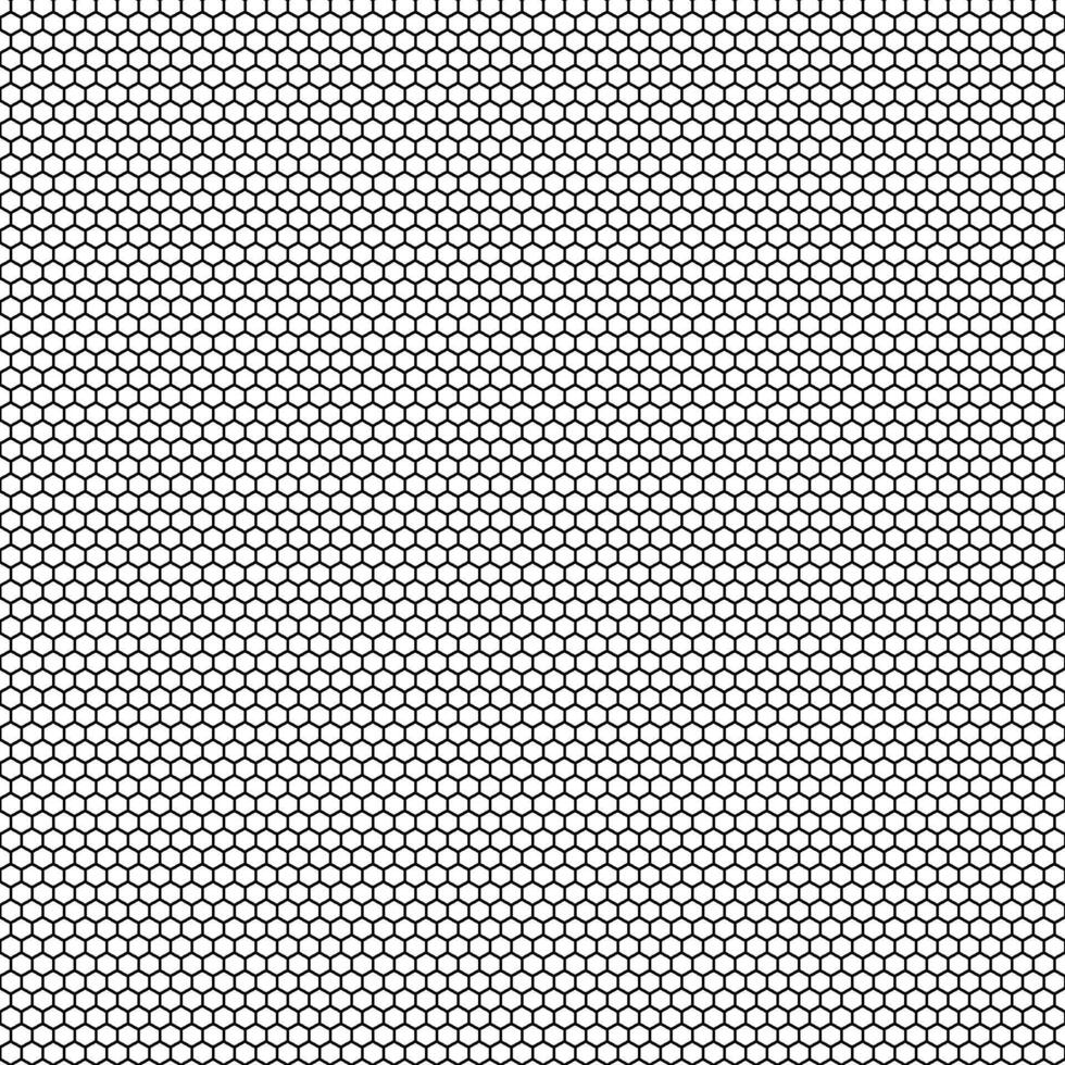 Mosquito simple net seamless pattern. Honeycomb mesh texture. Fish net background. Mosquito window lace. Protection flying insect plastic net. Hexagon line grid. illustration on white background vector
