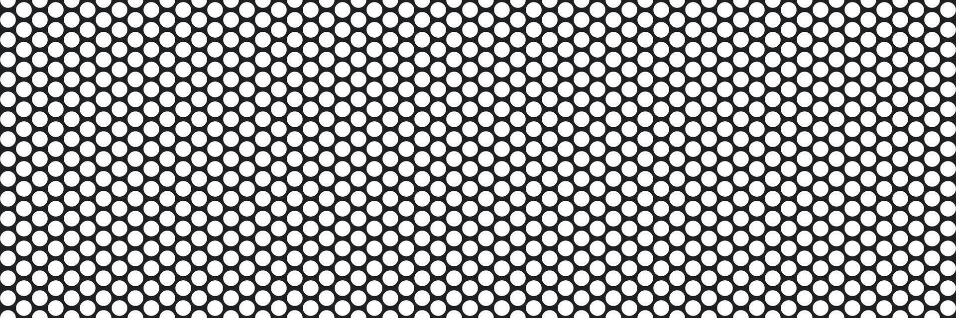Metal micro mesh seamless pattern. Iron plate with round holes. Perforated metal texture. Dotted seamless pattern. Peg board sheet. Speaker grid background vector