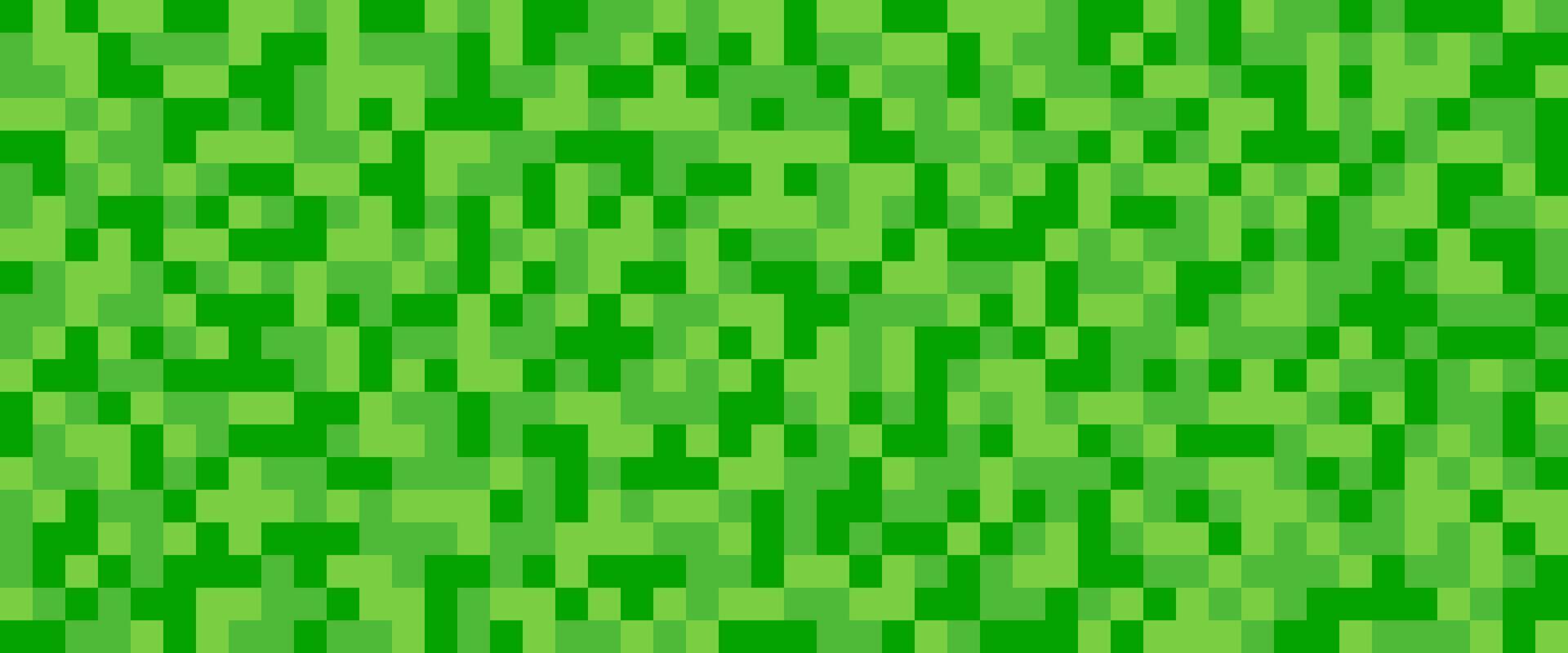 Pixel simple grass pattern. Pixelart computer block texture. Digital green grass pattern. Game style squared background. illustration isolated on white background vector