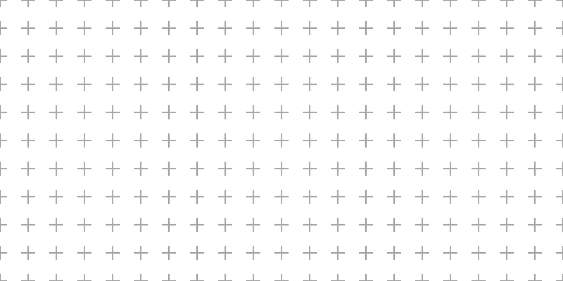 Plus cross seamless pattern. Simple geometric cross texture. Graphic cross symbol grid. Plus sign repeat pattern. Graphic texture. illustration isolated on white background vector