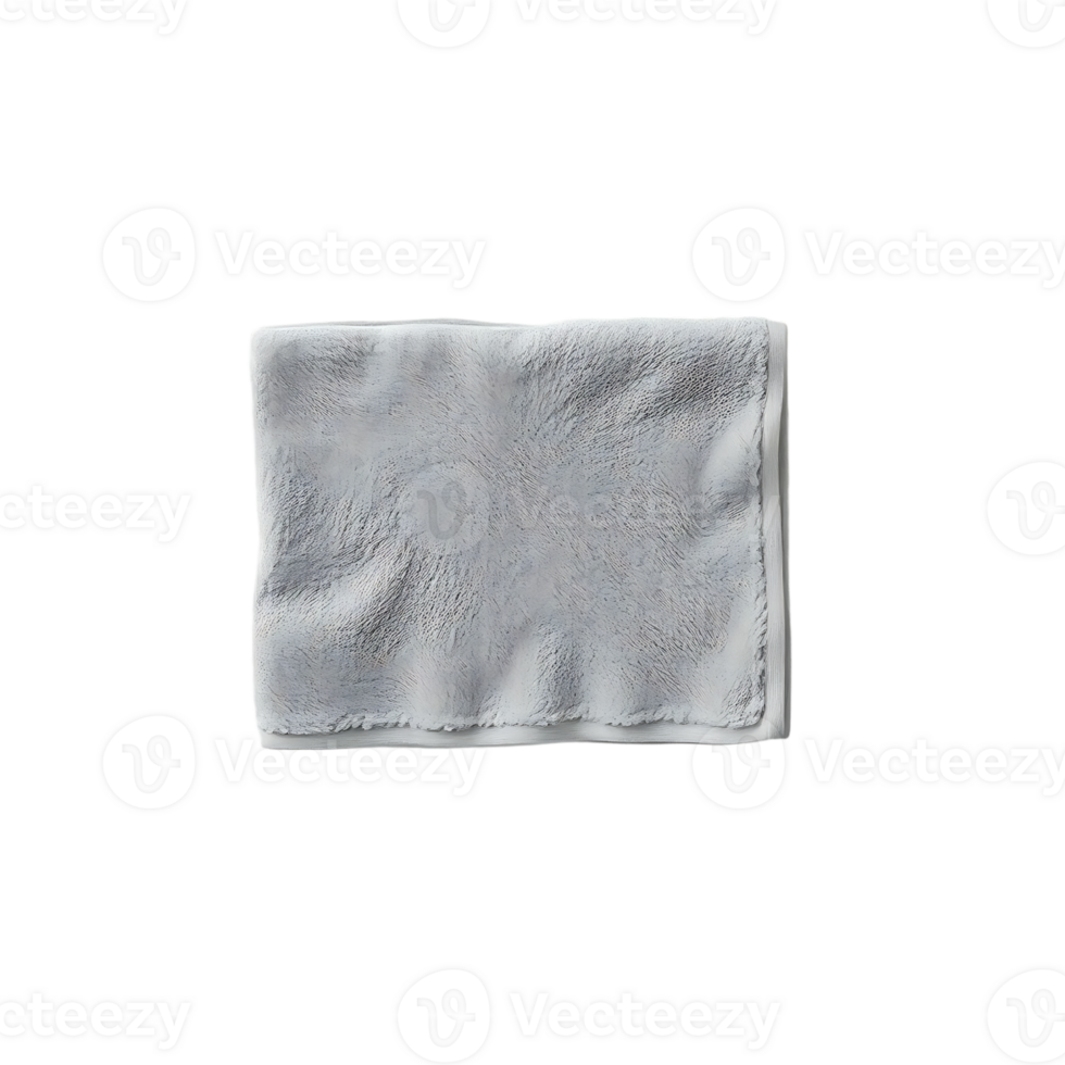 Folded White Towel on Transparent Background png