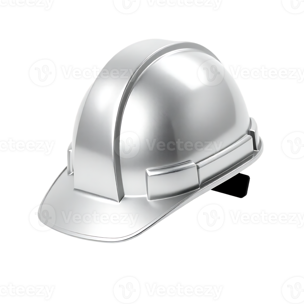 Shiny Silver Hard Hat png
