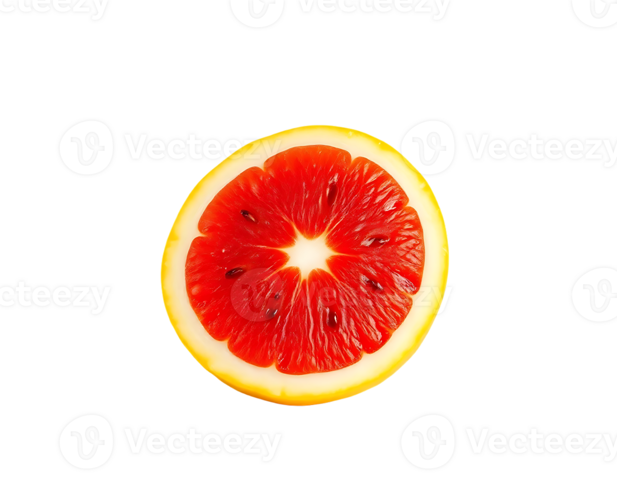 Sliced Blood Orange Fruit Isolated on Transparent Background png