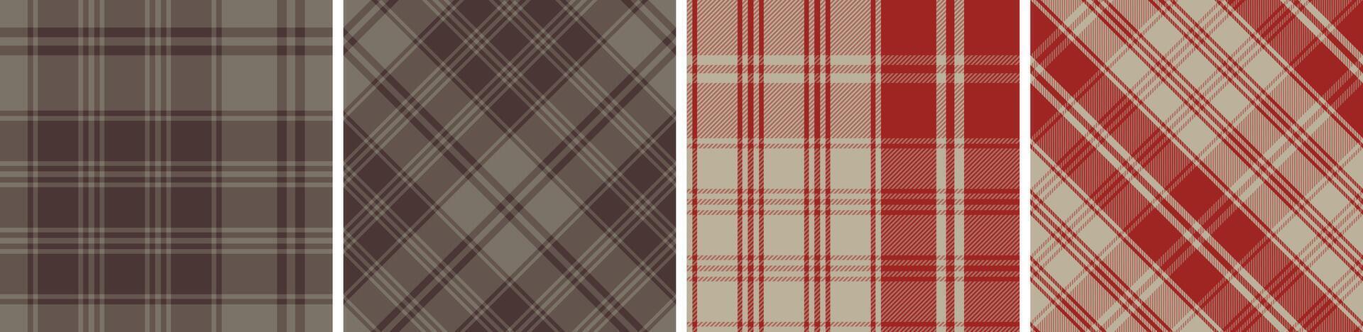 Buffalo plaid seamless tartan plaid for skirt, tablecloth, blanket, duvet cover other modern fashion print. vector