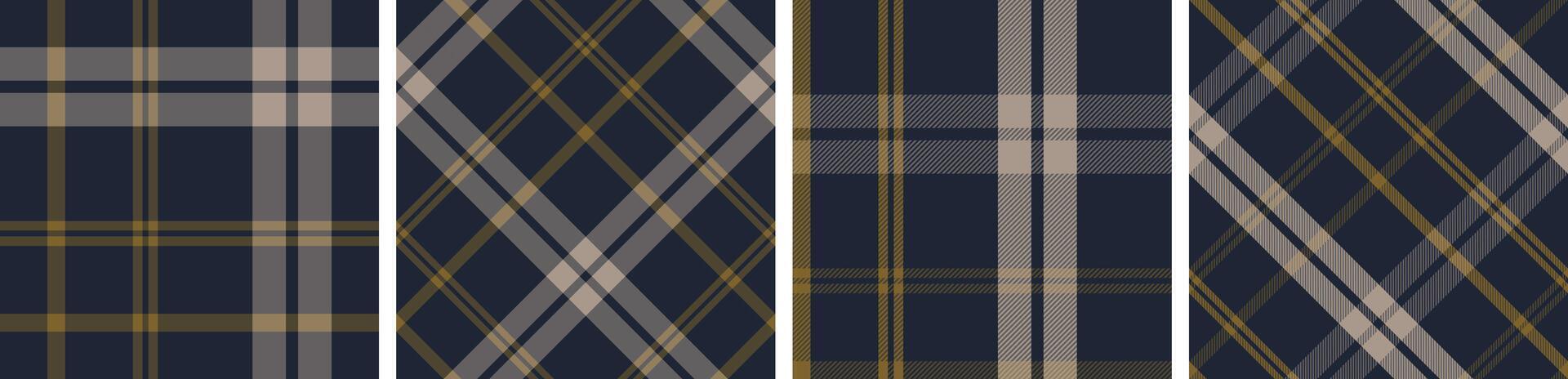 Scottish Plaid Seamless Pattern. Seamless Traditional Woven Fabric. Lumberjack Shirt Flannel Textile. vector