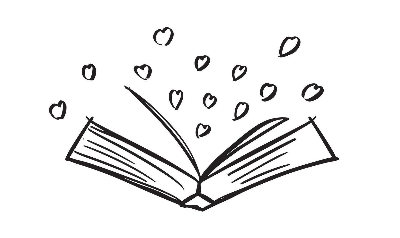 Book lover library reading drawing element design graphic learning heart love shape education literature cognition imagination enjoyment book lover library reading bookshelf university book lover day vector