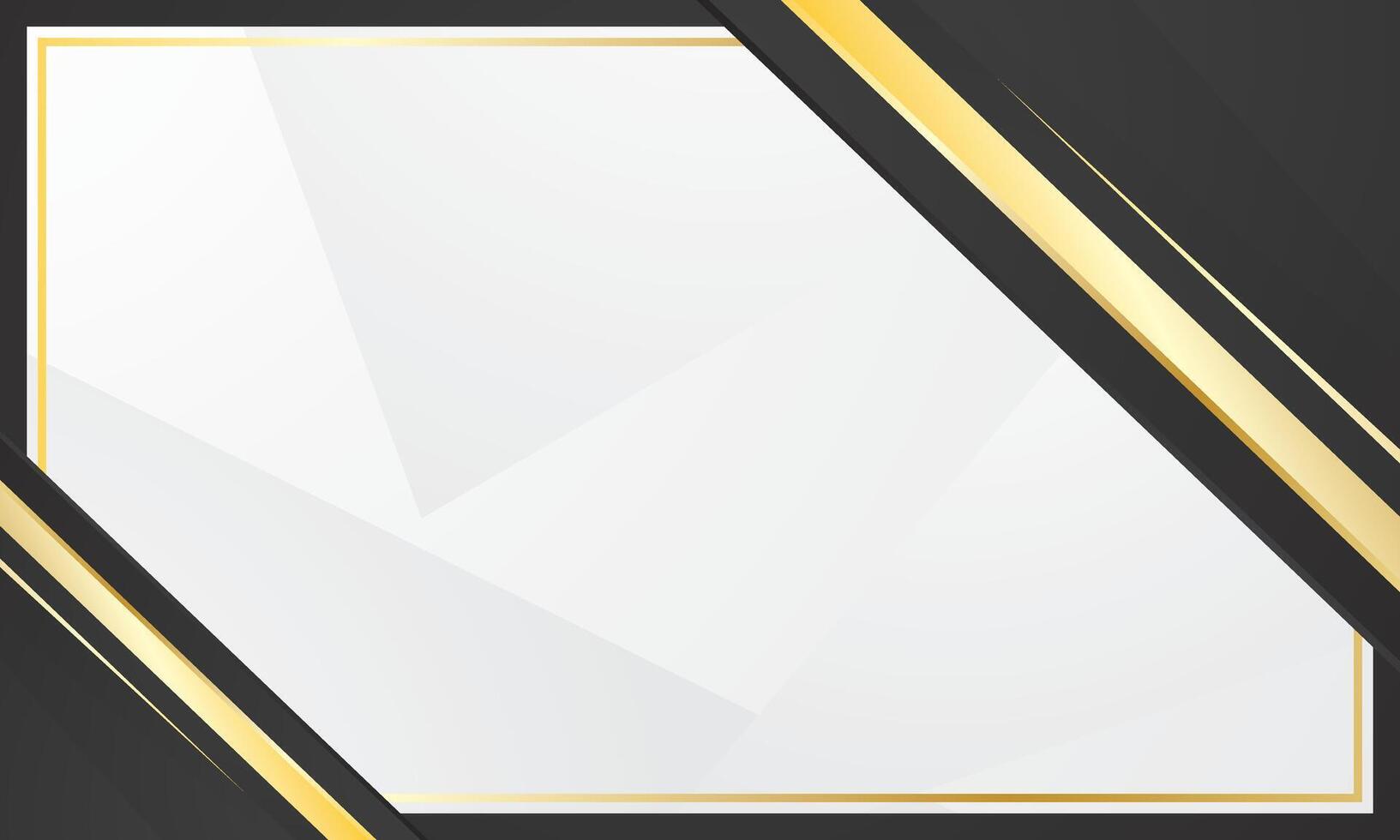 Black gold background with abstract geometry, perfect for luxury certificate vector