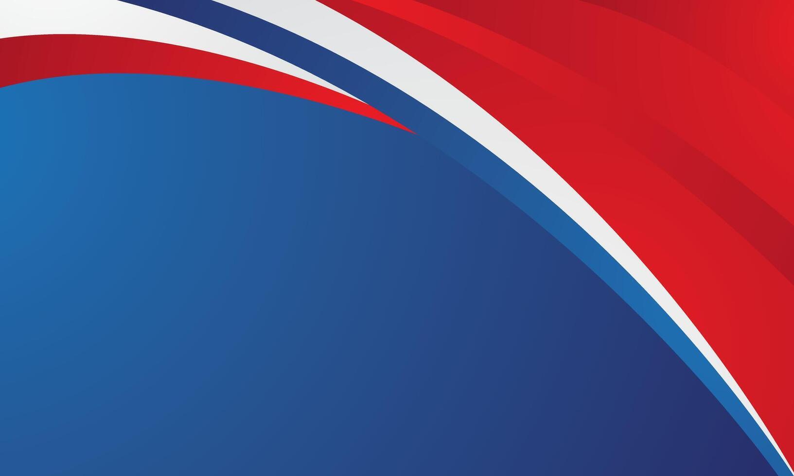 Abstract modern red white on blue background vector