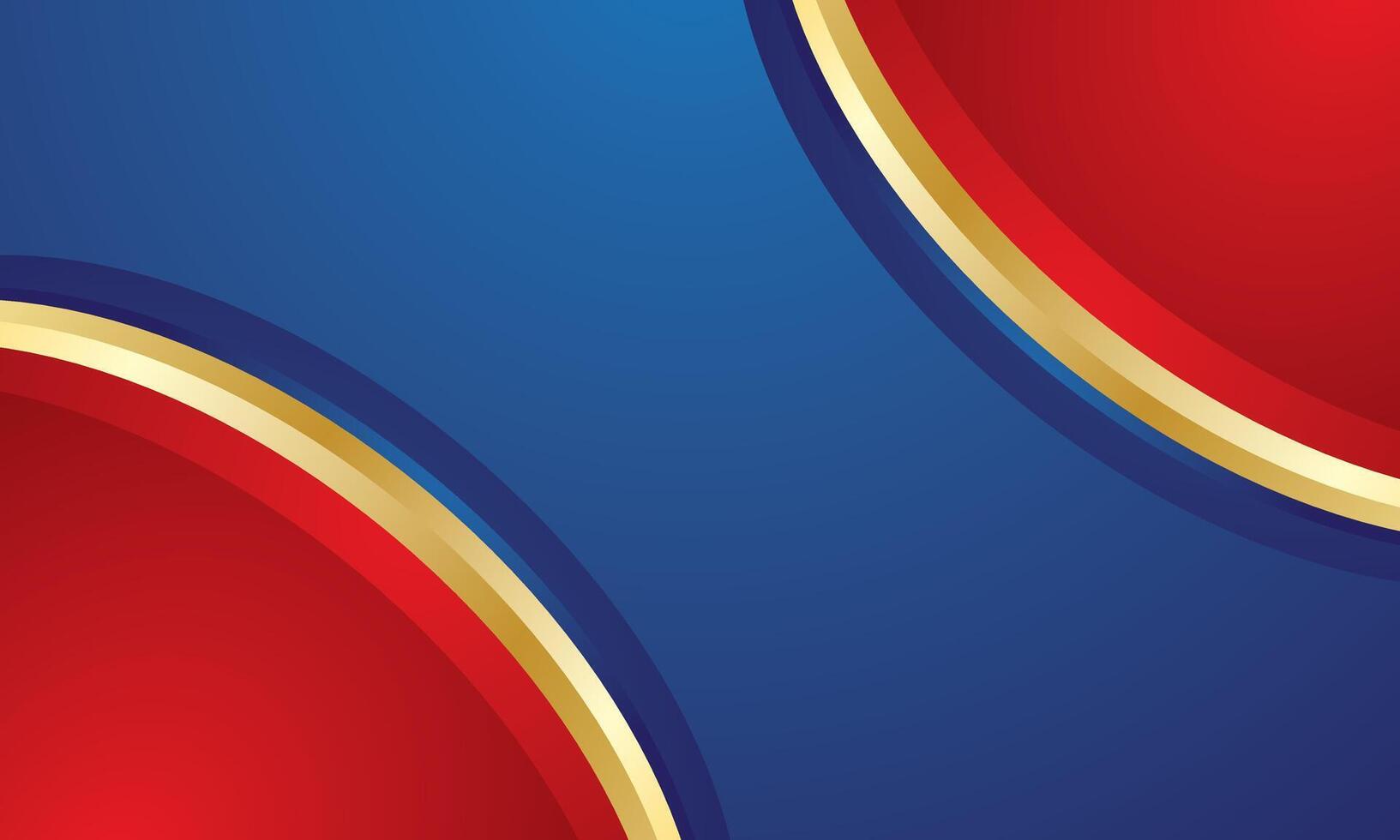 Red gold on blue background for business or certificate vector