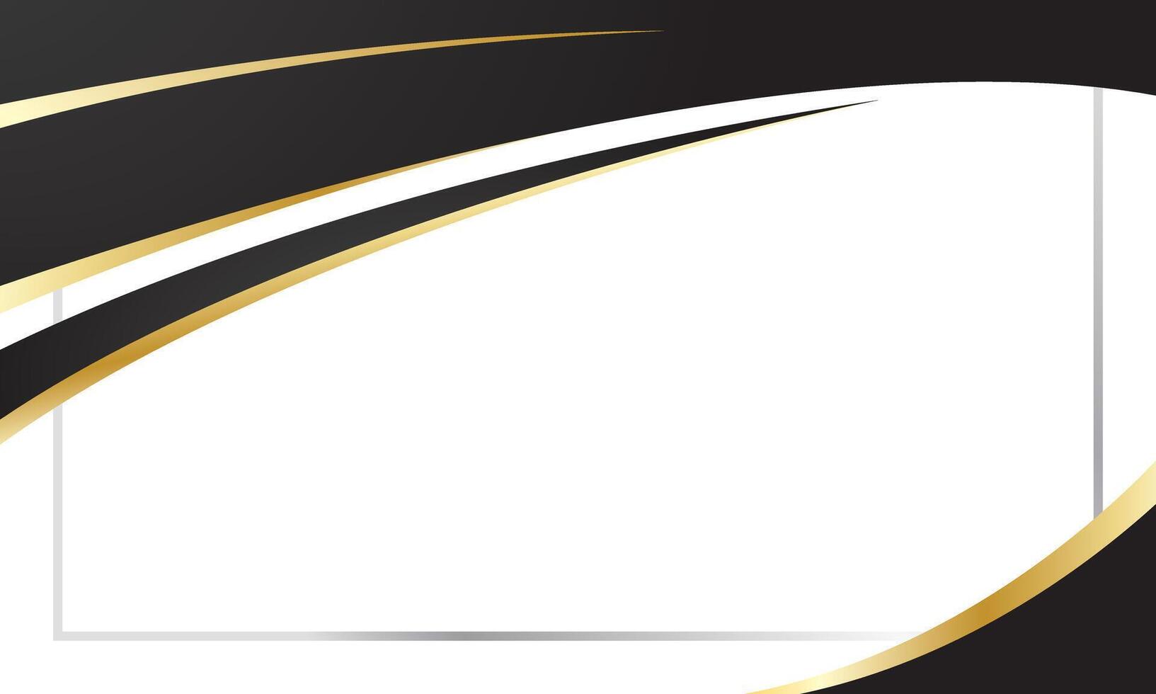 Black Gold Abstract Geometric Background for Award Certificate vector