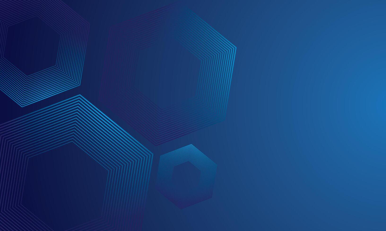 Dark blue gradient background with abstract geometric lines vector