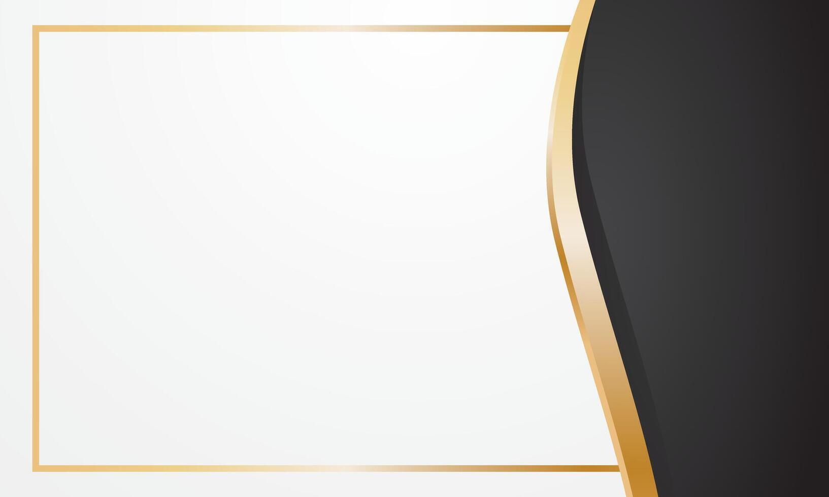 Golden wave elegant black background vector