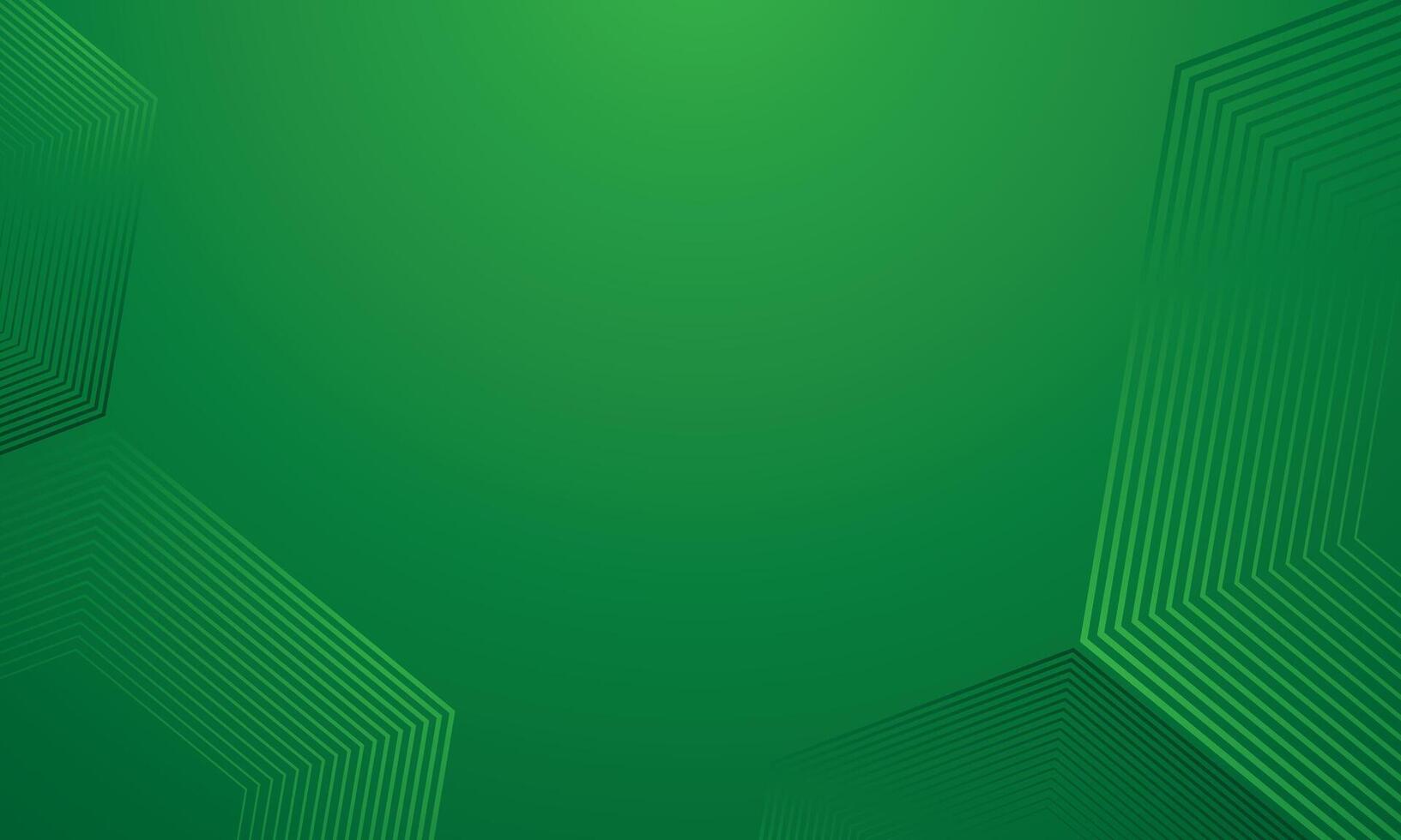 Abstract green gradient background with geometric lines vector