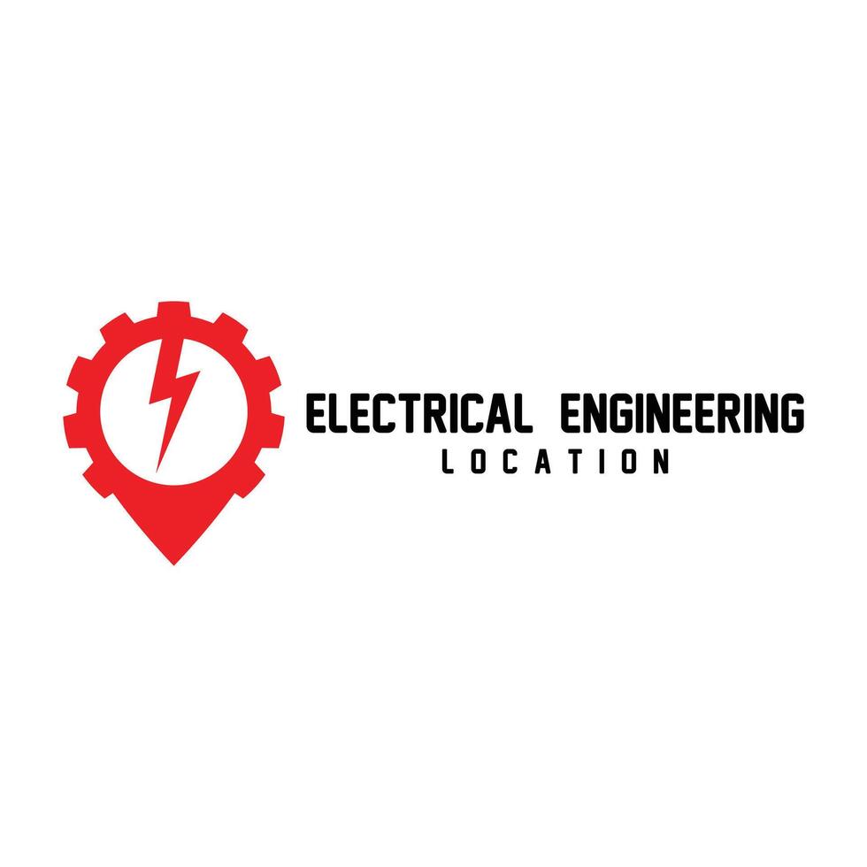 location electrical engineering logo icon vector
