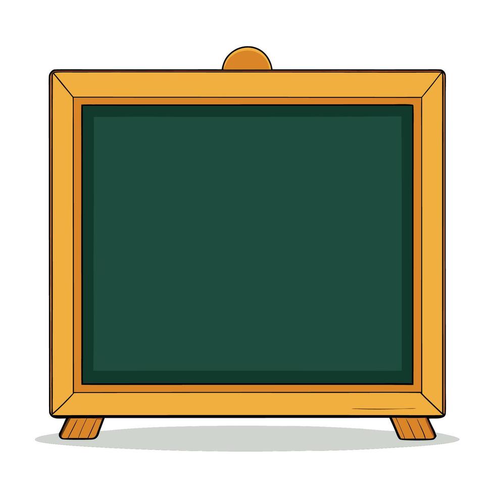 A blackboard with a wooden frame on a white background vector