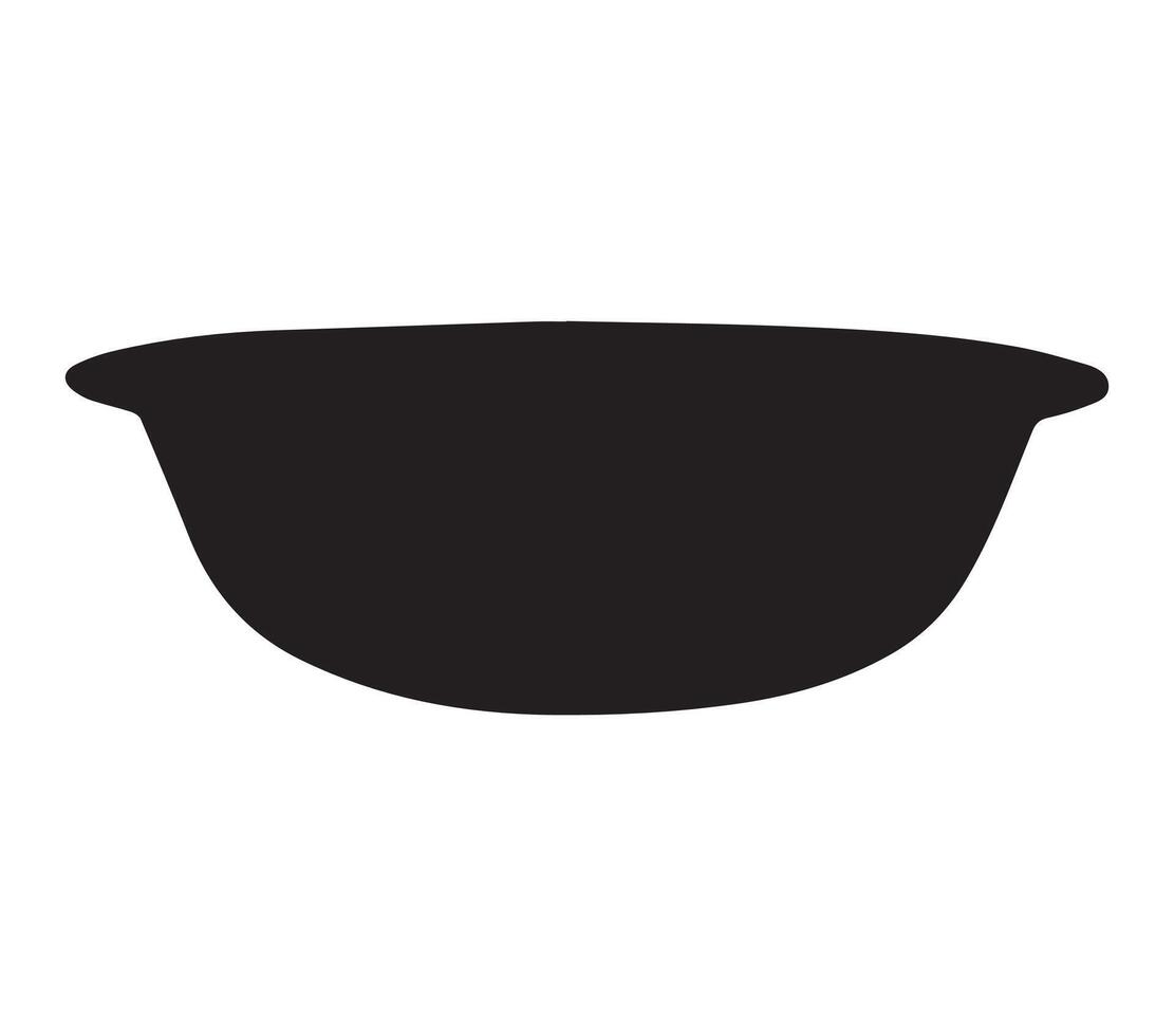 Enamel Basin illustration design art. vector