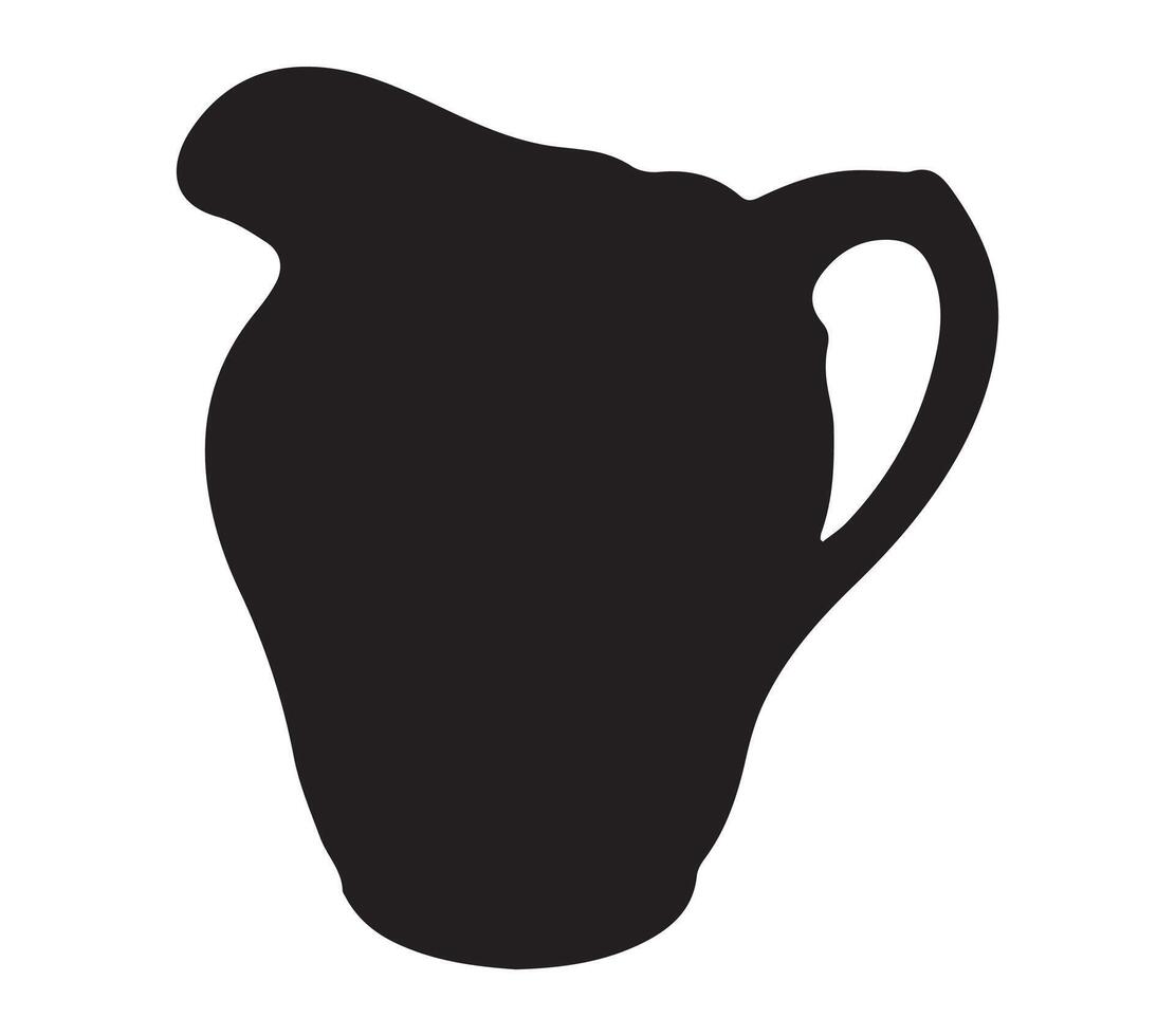 Graphic of Vintage Milk Jug. vector