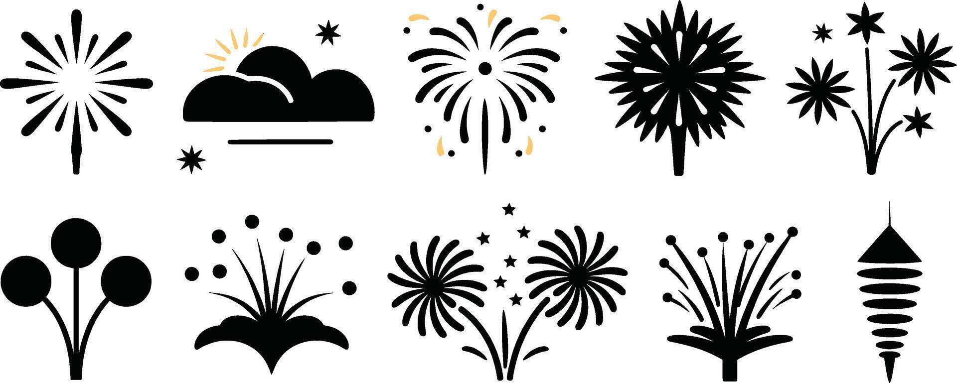 Fireworks clip art vector