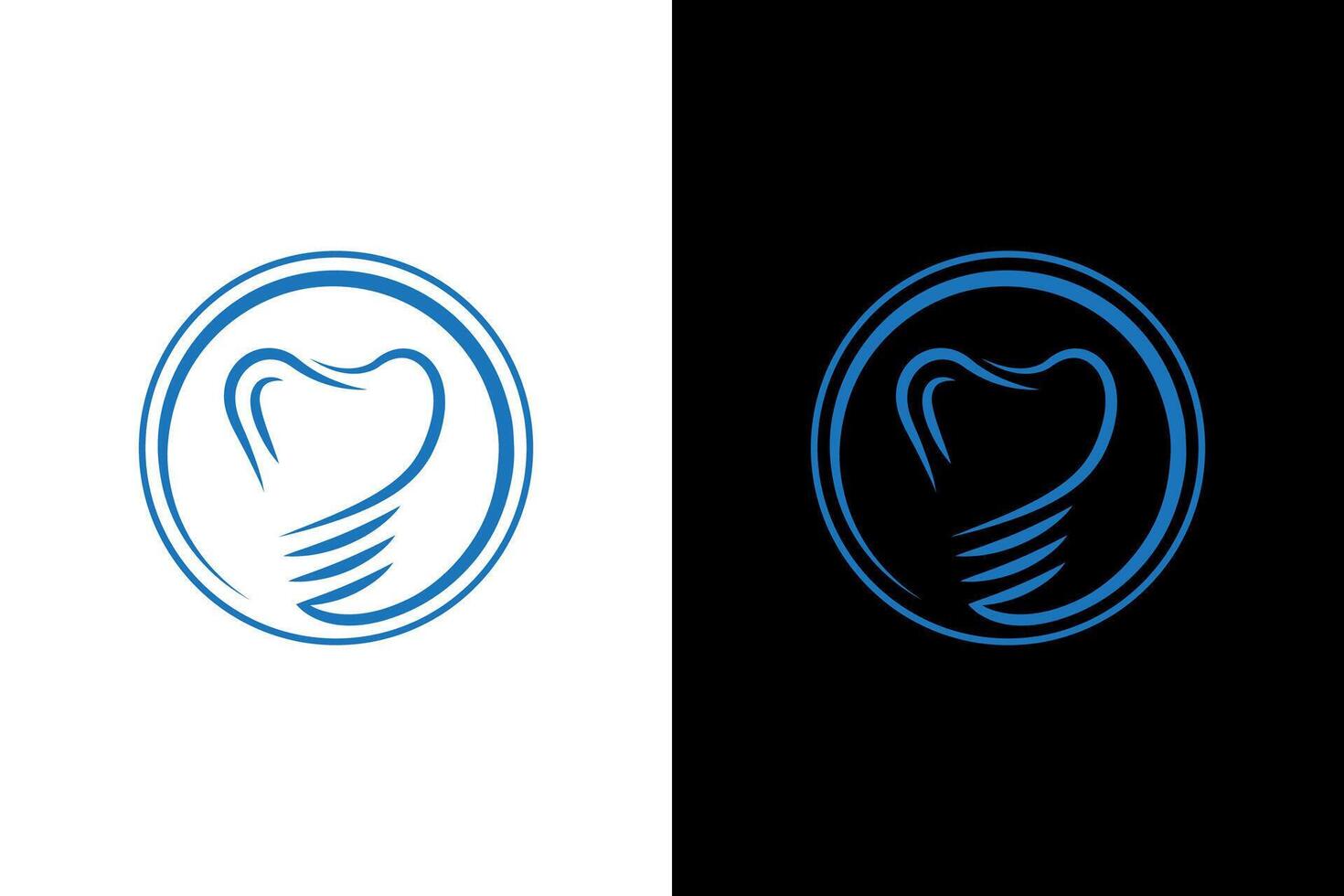 Dental Implant Clinic Logo Design vector