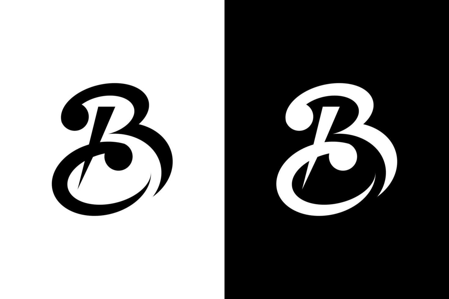 Modern Letter B Abstract Logo Design vector