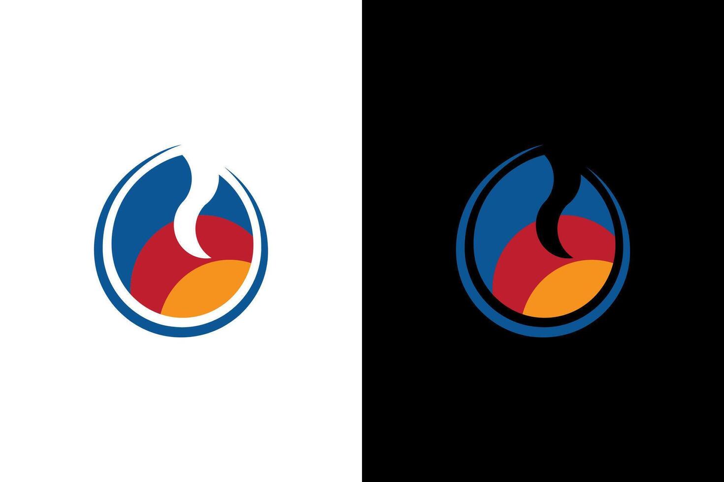Abstract Circular Logo Design Template vector