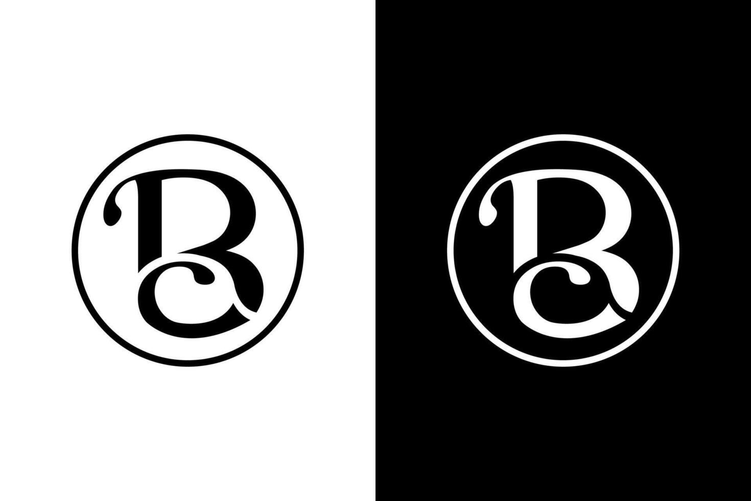 Elegant Letter B Monogram Logo Design vector