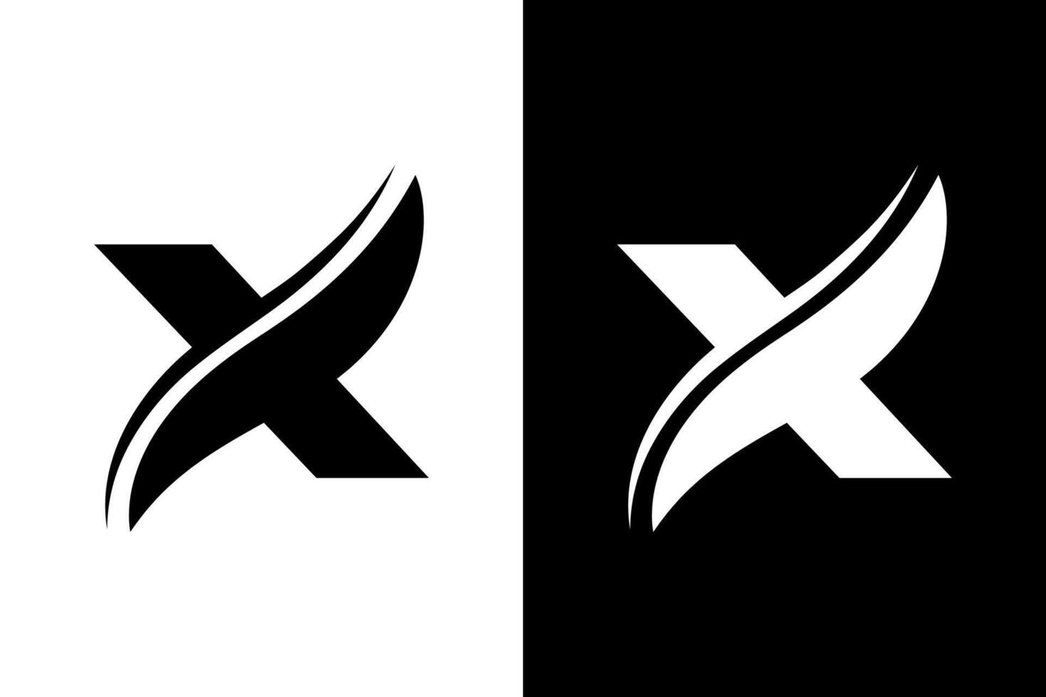 Modern Abstract Letter X Logo Design vector