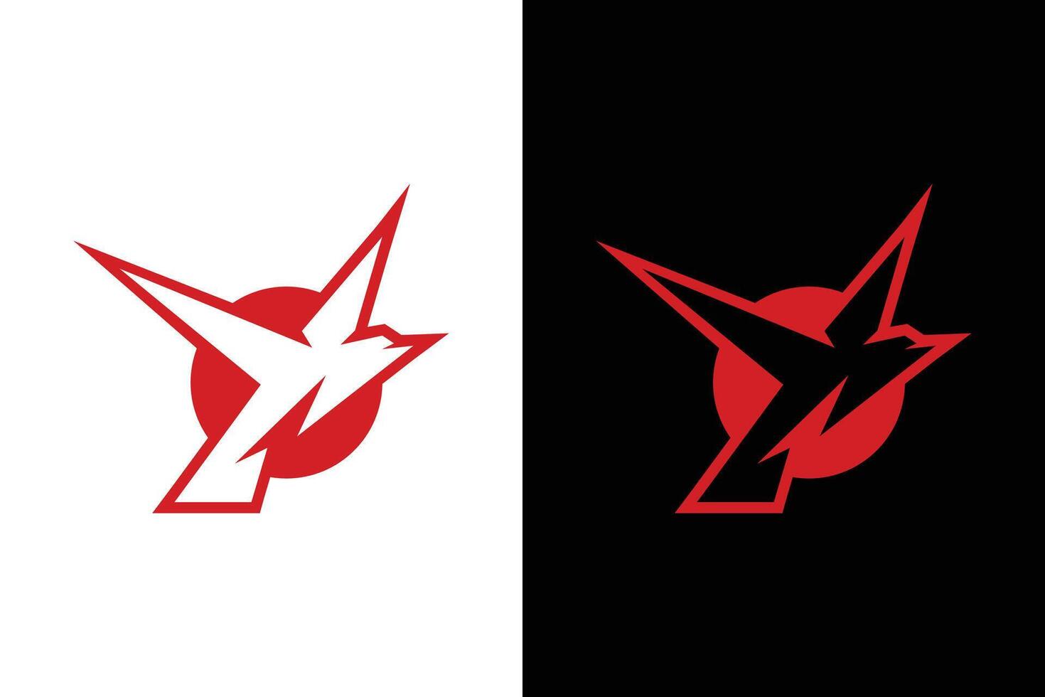 Abstract Red Bird Flight Logo Design vector