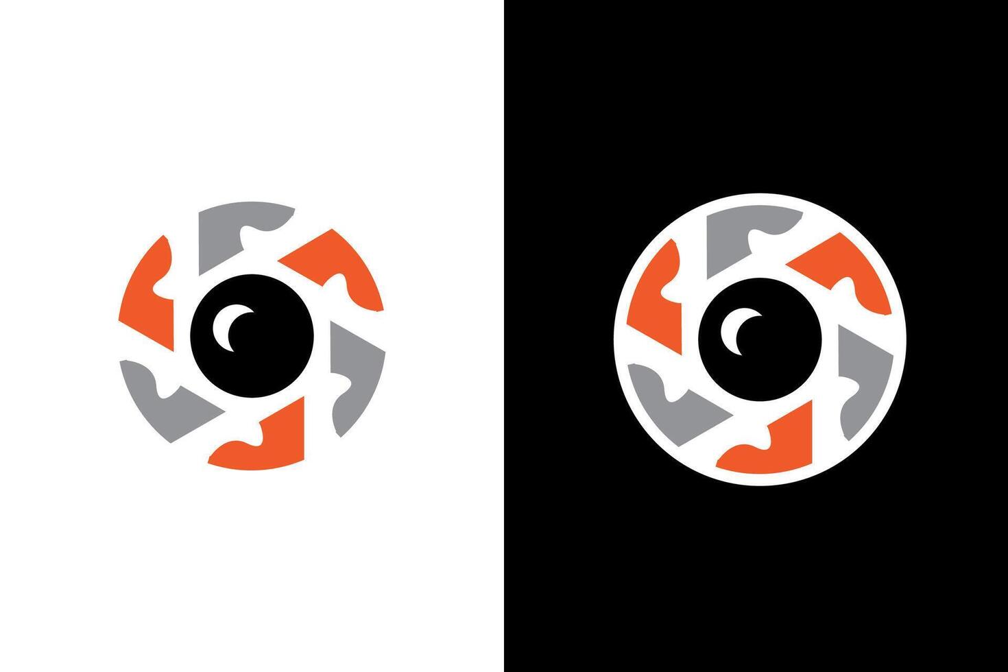 Abstract Eye Vision Creative Logo Design vector
