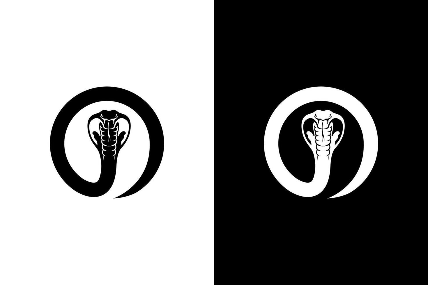 Striking Cobra Snake Graphic Illustration Design vector
