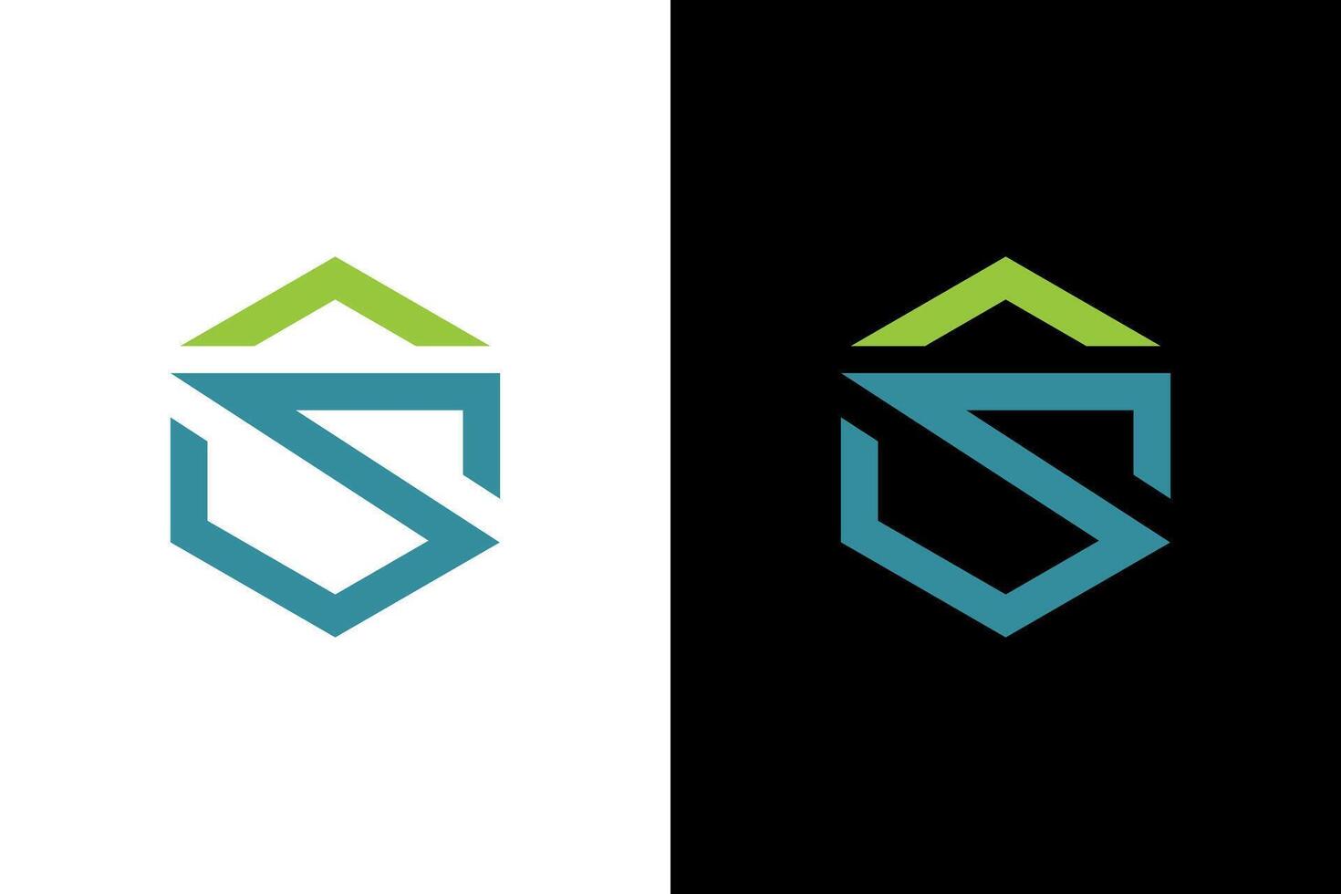 Modern Abstract House Logo Design vector