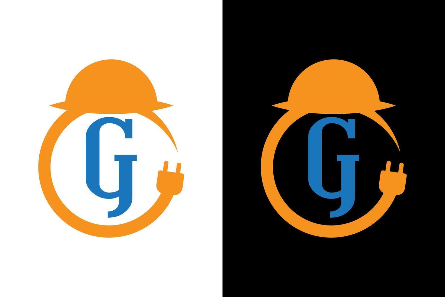 Modern Electrical Letter G Logo Design vector