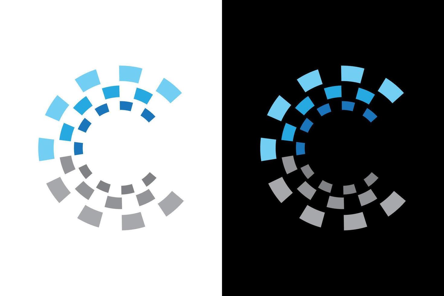 Dynamic Segmented Circle with Gradient Transition vector