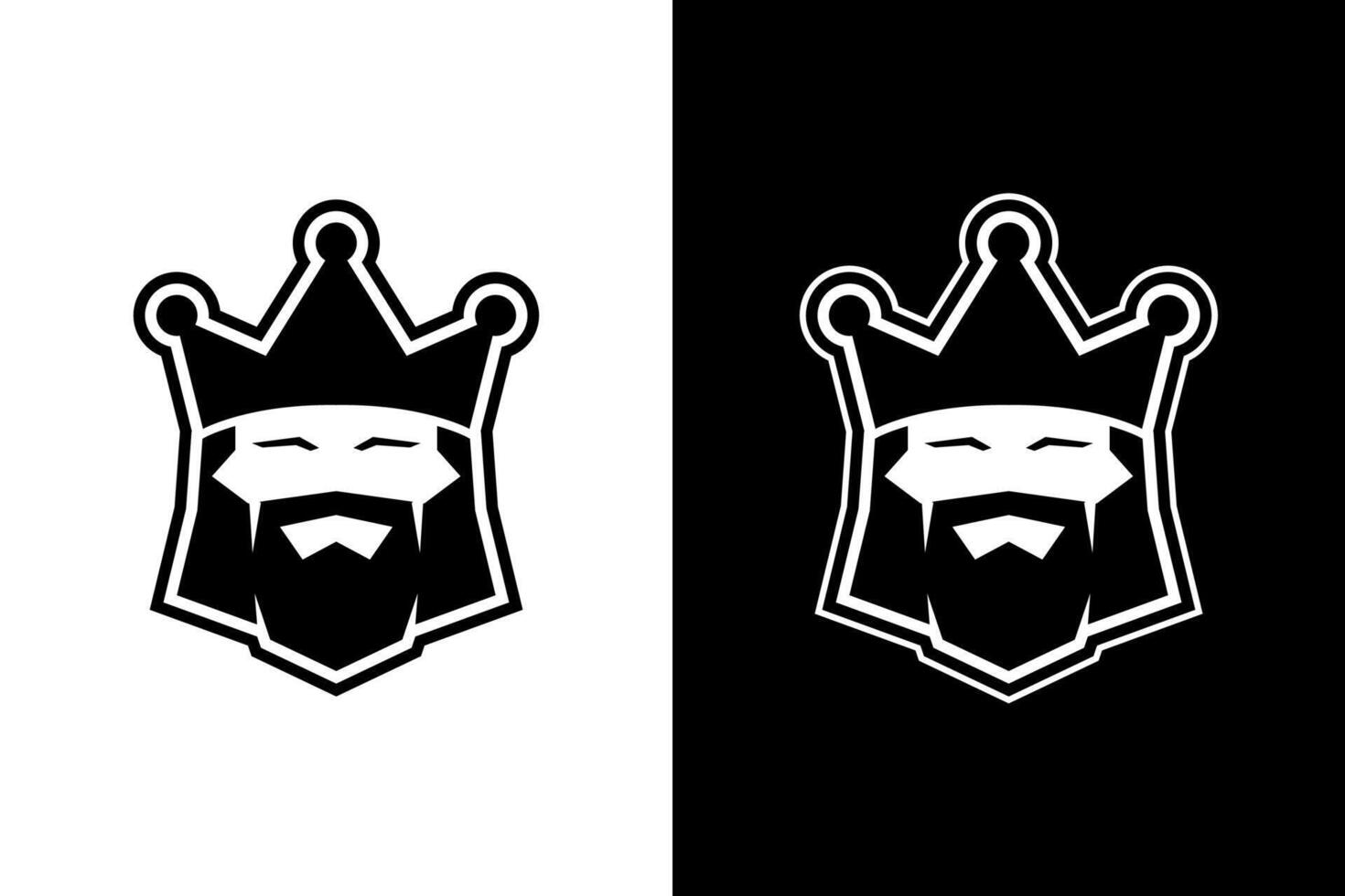 King Cartoon Graphic Logo Illustration vector