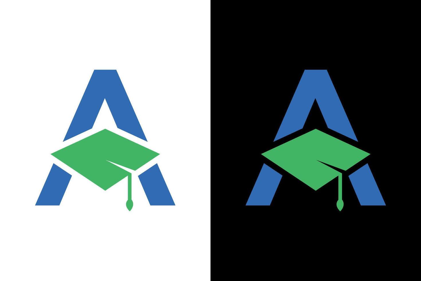 Academic Achievement Logo with Initial A vector