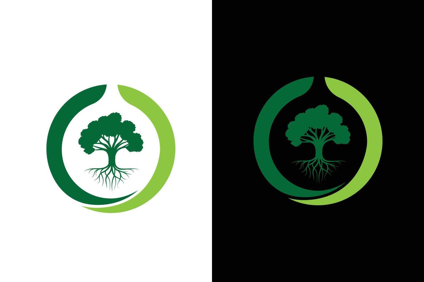 Elegant Tree of Life Logo Design vector