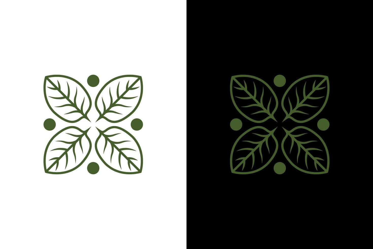 Elegant Floral Leaf Graphic Design vector