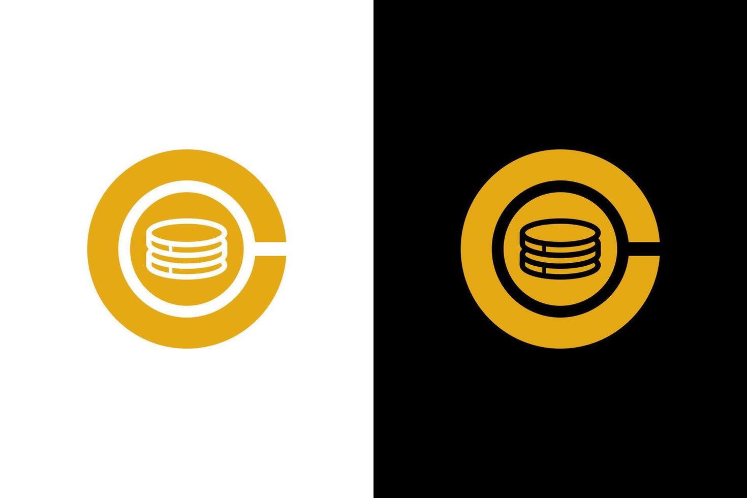 Golden Cryptocurrency Coins Digital Finance Concept vector