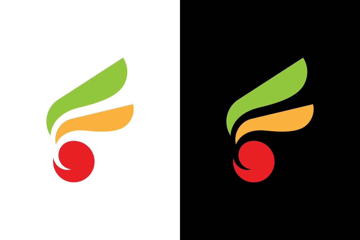 Colorful Abstract Logo Design with Curves vector