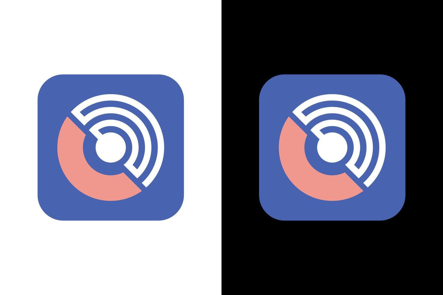 Circular Diagram Segment Highlight in Blue vector