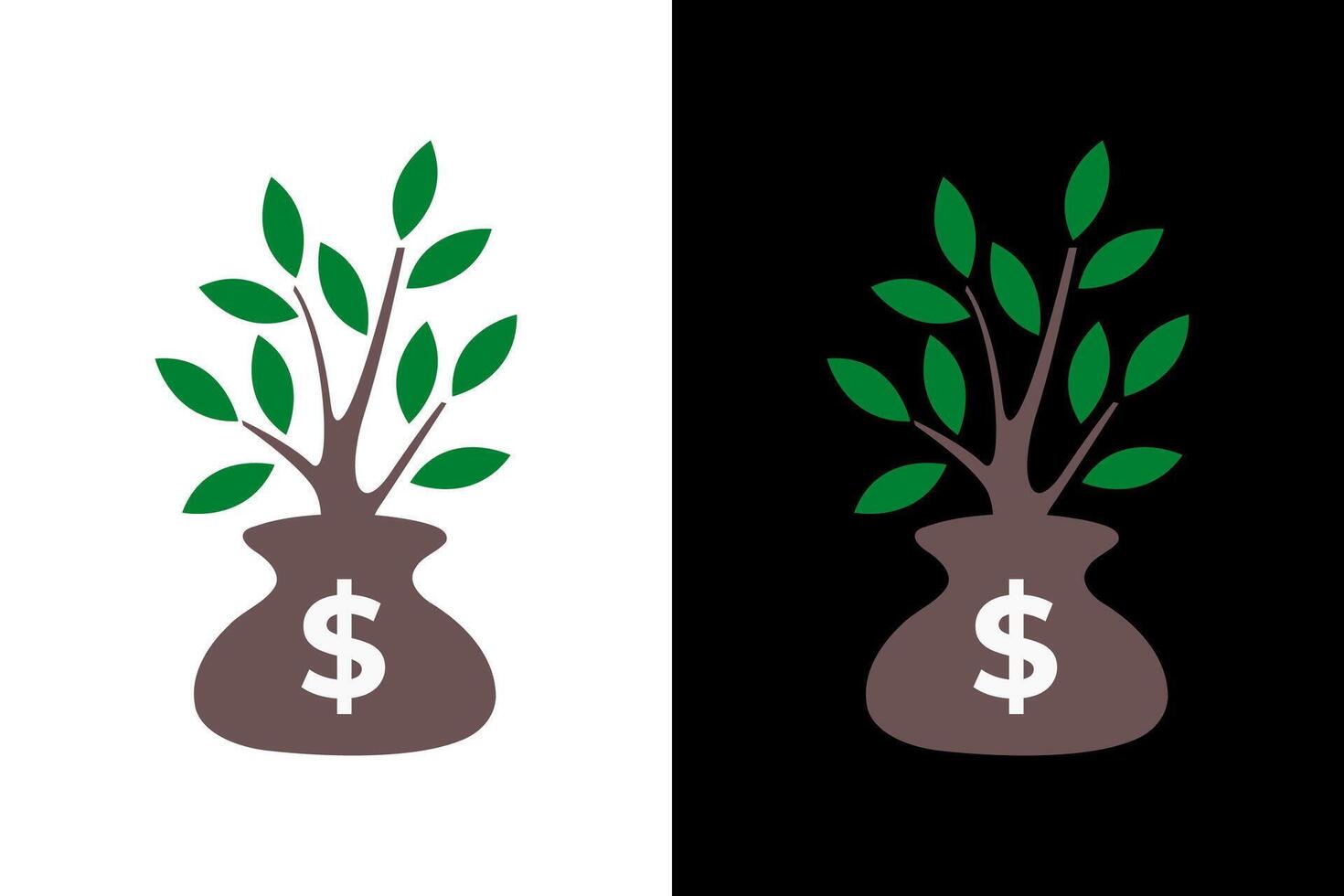 Growing Finances, Money Tree Illustration vector